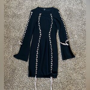 WOW Couture Black Jumpsuit with Beige Details